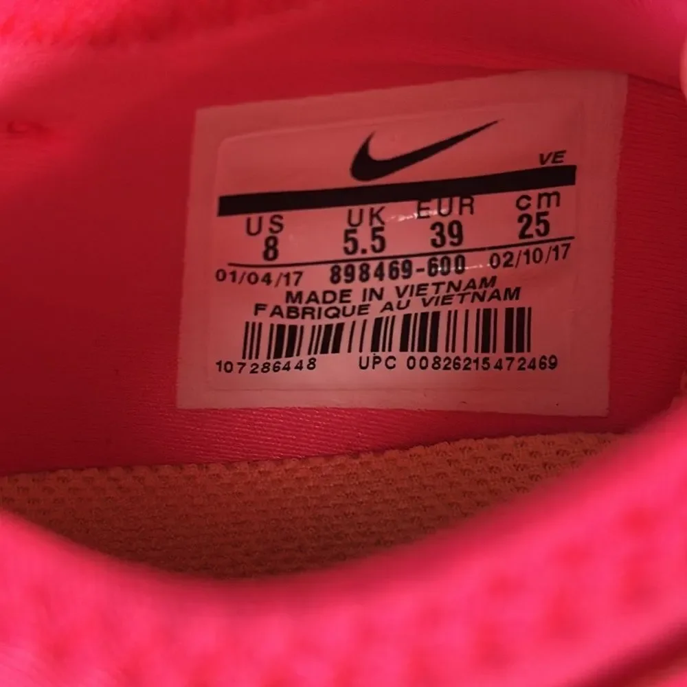Nike Womens Dual Fusion Dual TR Hit Racer Pink/Coral Running Shoes Sz 8‎